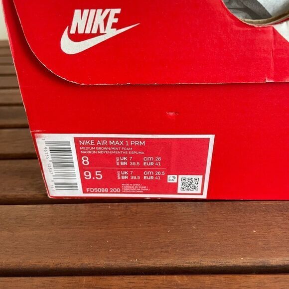 Nike Air Max 1 Premium Crepe Hemp Men Size 8 Women Size 9.5(FD5088-200)MSRP$180 - Picture 12 of 13